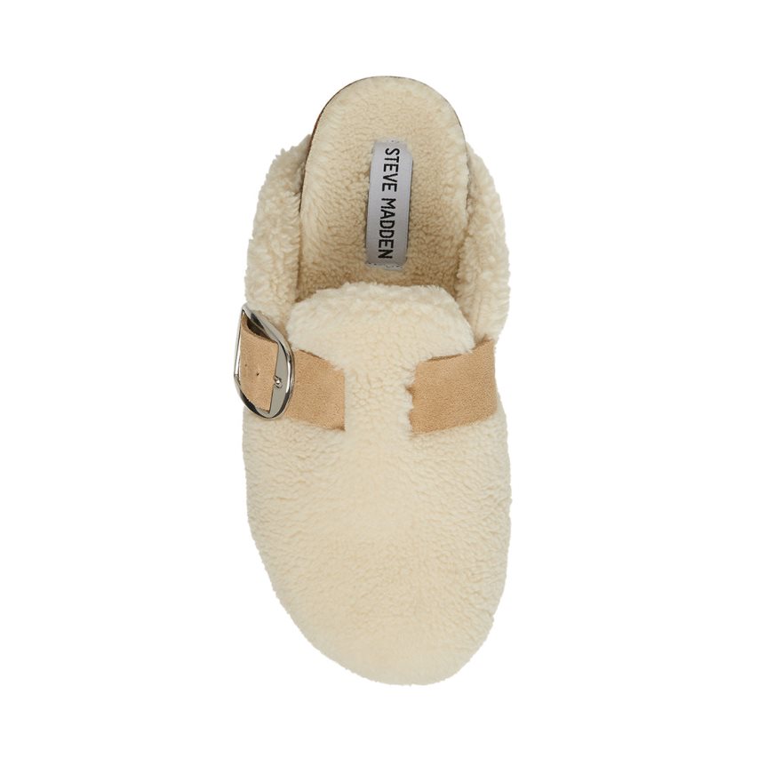 Sandalias de Diapositivas Steve Madden Cuddle Mujer Blancas | ES NPE920